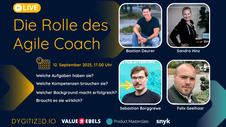 Die Rolle Agile Coach Live Event von DYGITIZED.IO